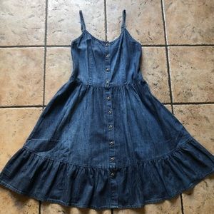 Dark denim dress